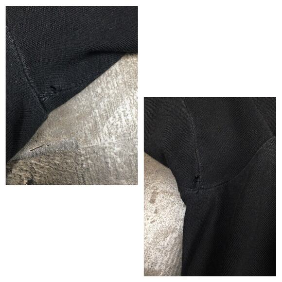 Vintage American Thunder Wolf Only the Strong Survive T Shirt Tee Distressed AOP - Picture 13 of 16